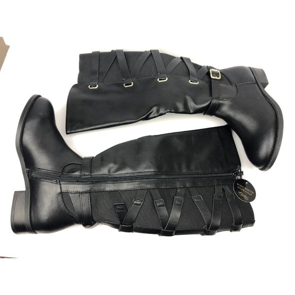 NWB Thalia Sodi Veronika Black Womens Boots - Picture 2 of 2